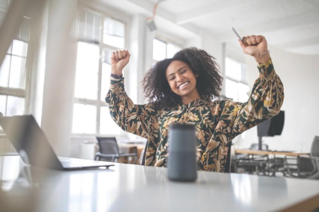 Zakladatelka během živého školení s účastníky